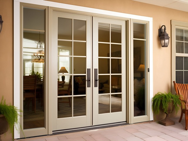 Exterior French Door, White Painted