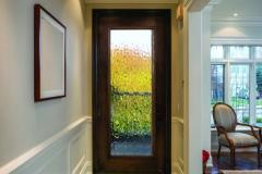 Hallway interior of modern style private residence in Toronto, Canada.