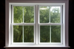 Single Hung Plastic Vinyl Window Inside View: AI Generated Image