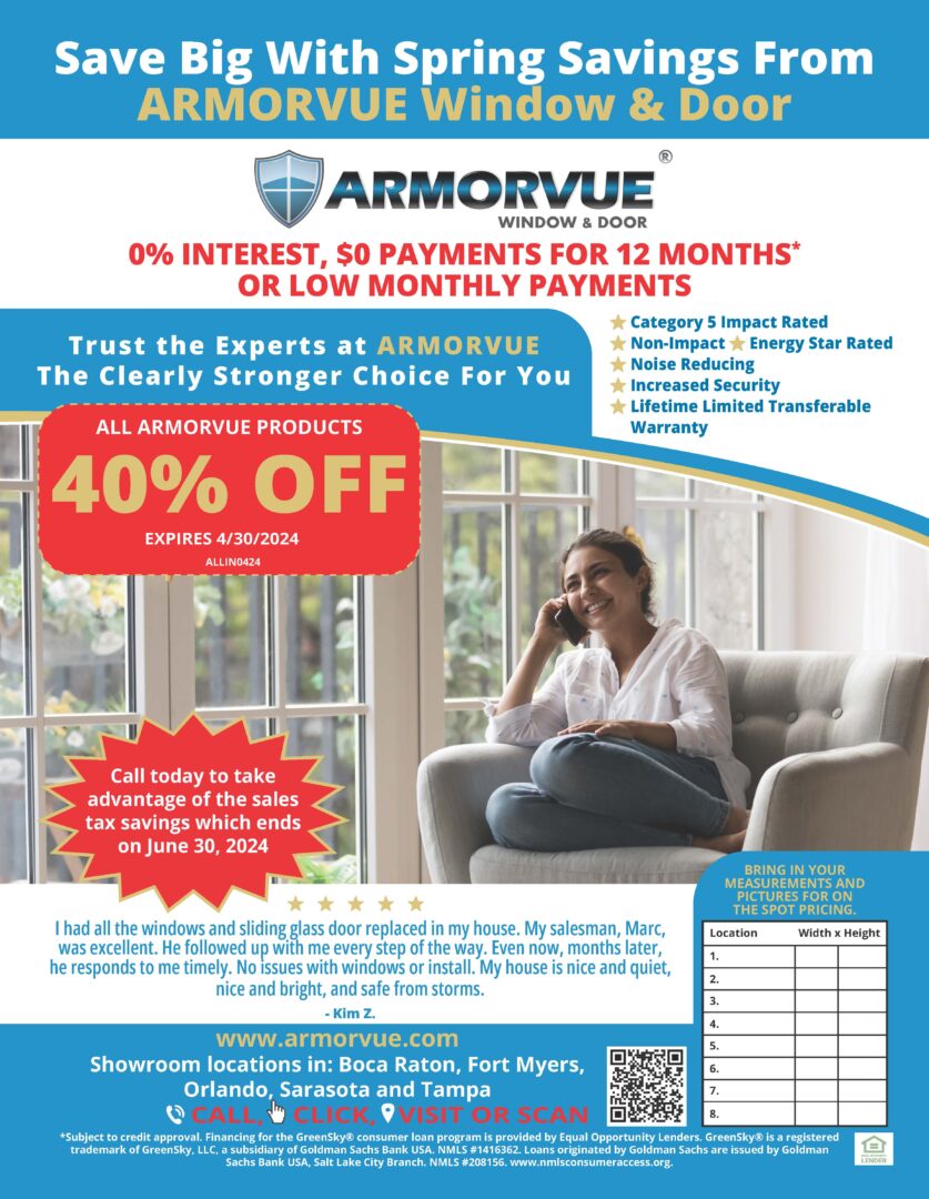 Save big with spring saving from Armorvue window and door